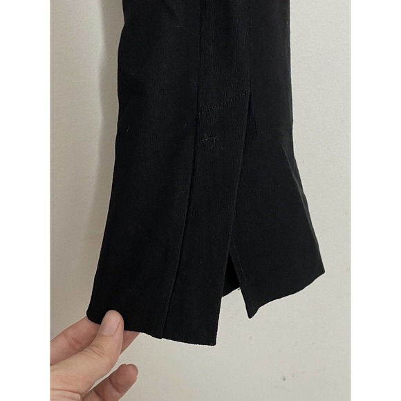 Eileen Fisher Womens Black Mid Rise Pull On Pants Size L Solid Black Casual M6 - Picture 3 of 6